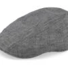 Ivy Cap Linen Fishgrat Grey Flat Cap - Stetson