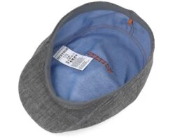 Ivy Cap Linen Fishgrat Grey Flat Cap - Stetson -Stetson 4043898755689 4