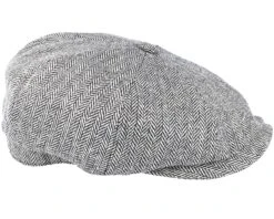 Hatteras Silk Black/White Flat Cap - Stetson 6 Hatteras Silk Black/White Flat Cap - Stetson -Stetson 4043898760706 3