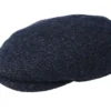 Driver Wool Navy Flat Cap - Stetson
