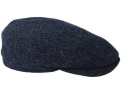 Driver Wool Navy Flat Cap - Stetson -Stetson 4043898779159 3