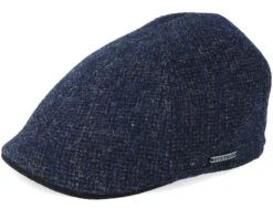 Texas Wool Navy Flat Cap - Stetson