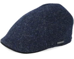 Texas Wool Navy Flat Cap - Stetson