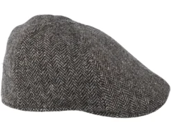 Texas Woolrich Herringbone Brown Flat Cap - Stetson -Stetson 4043898780834 3 scaled