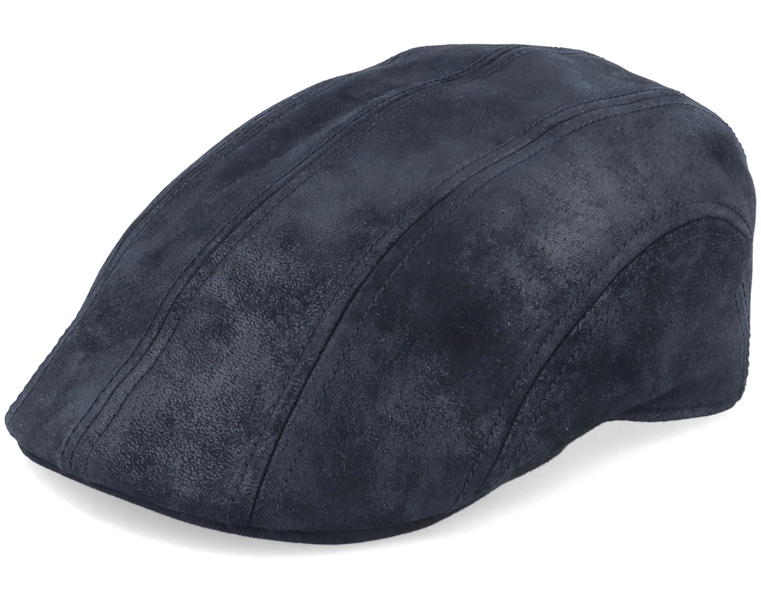 Ivy Cap Pigskin Black Flat Cap - Stetson 1 Ivy Cap Pigskin Black Flat Cap - Stetson