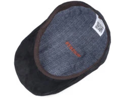 Ivy Cap Pigskin Black Flat Cap - Stetson 8 Ivy Cap Pigskin Black Flat Cap - Stetson -Stetson 4043898790680 4
