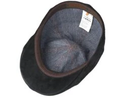 Texas Pig Skin Black Flat Cap - Stetson 8 Texas Pig Skin Black Flat Cap - Stetson -Stetson 4043898791014 4