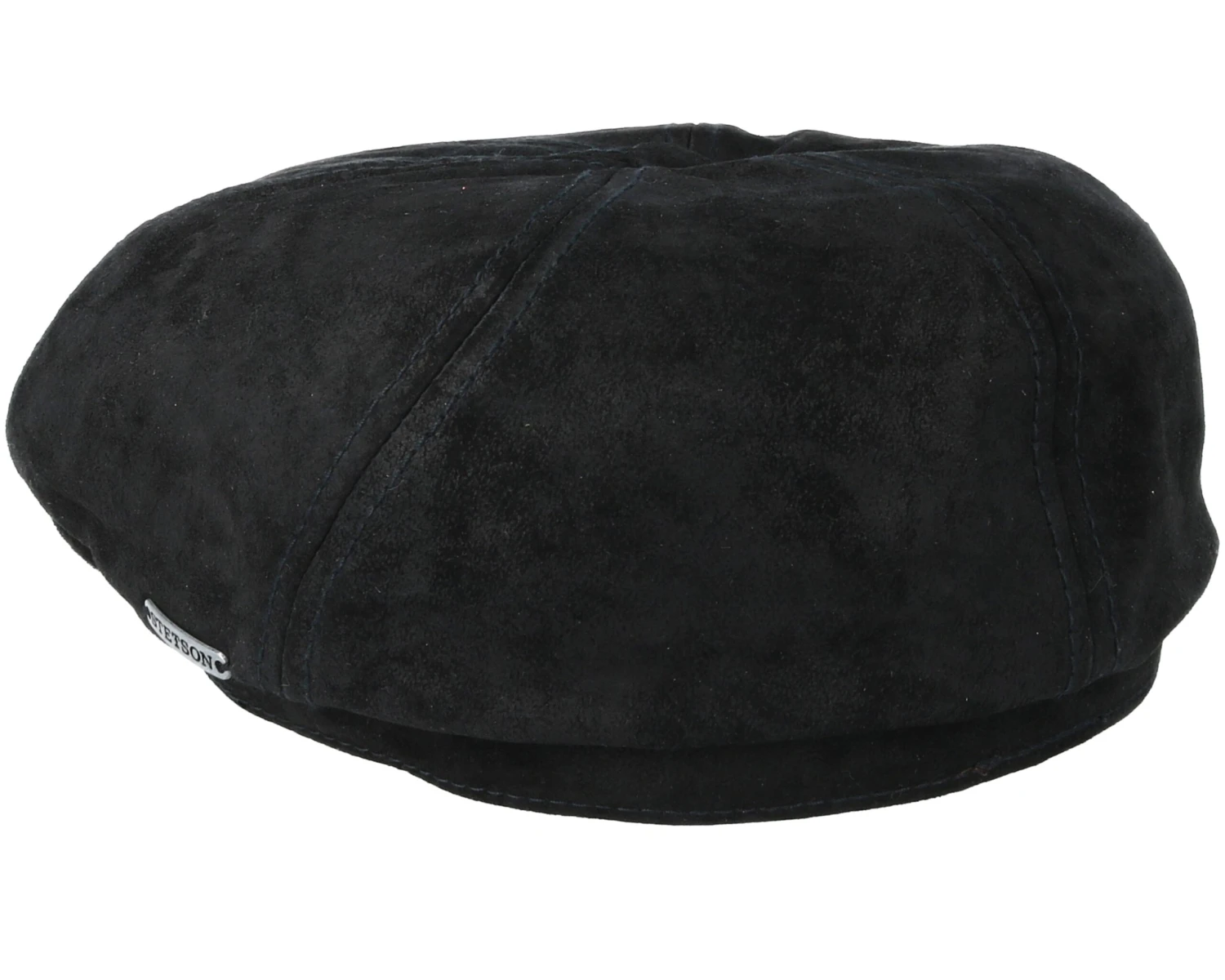6-Panel Pigskin Black Flat Cap - Stetson 2 6-Panel Pigskin Black Flat Cap - Stetson - Image 2