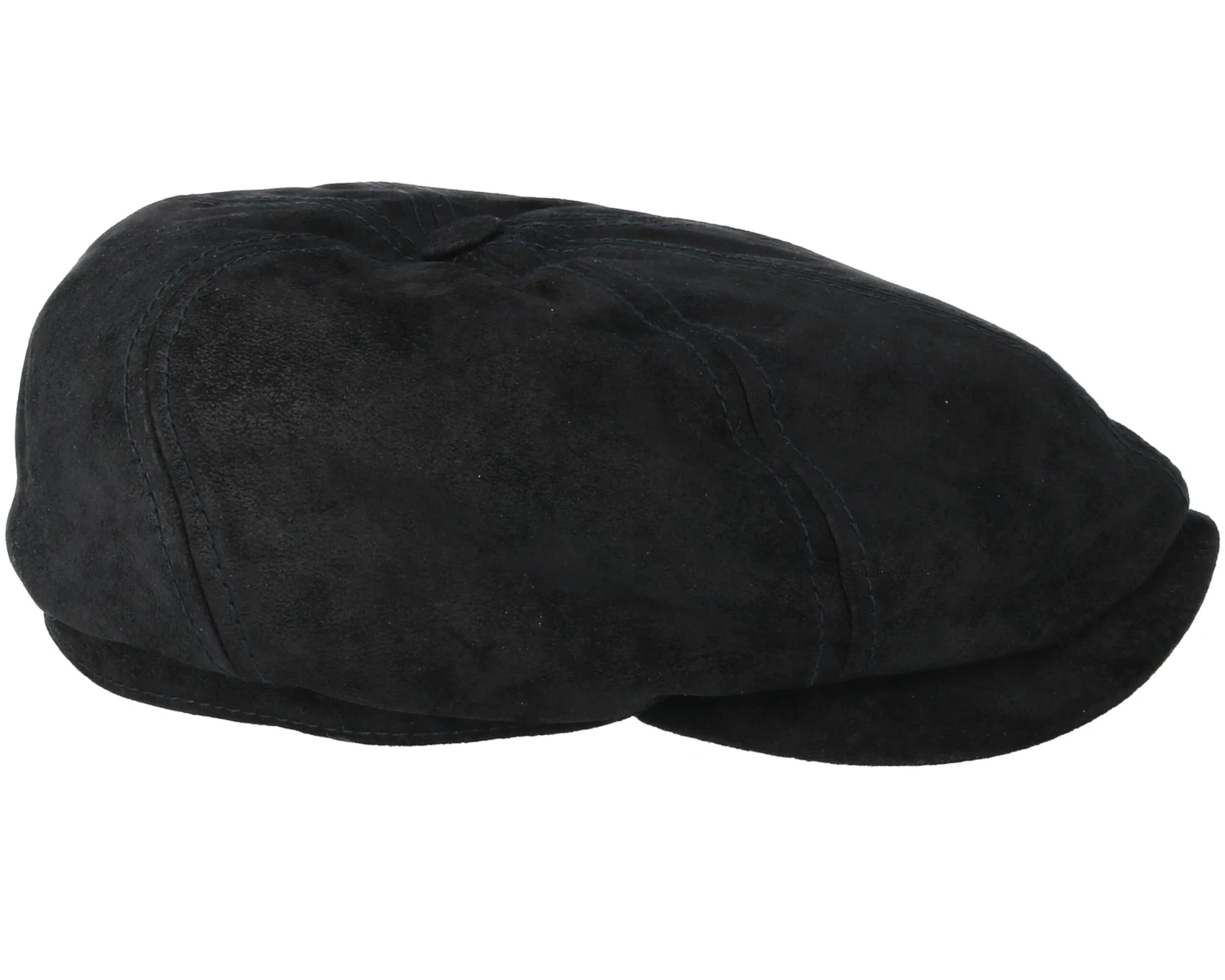 6-Panel Pigskin Black Flat Cap - Stetson 3 6-Panel Pigskin Black Flat Cap - Stetson - Image 3