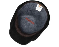 6-Panel Pigskin Black Flat Cap - Stetson 8 6-Panel Pigskin Black Flat Cap - Stetson -Stetson 4043898791175 4