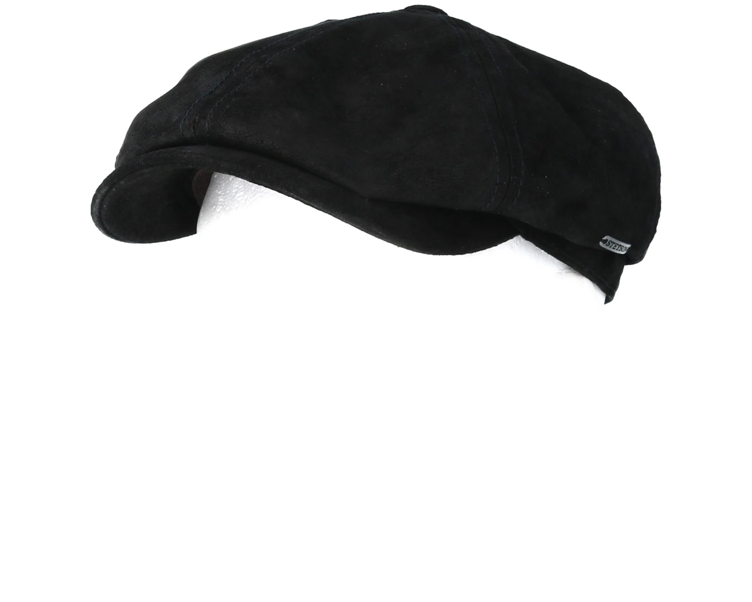6-Panel Pigskin Black Flat Cap - Stetson 5 6-Panel Pigskin Black Flat Cap - Stetson - Image 5