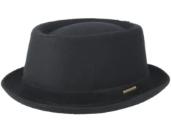 Wool Black Pork Pie - Stetson