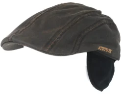 Ivy Cap Co/Pe Brown Flat Cap - Stetson -Stetson 4043898813174 5 scaled