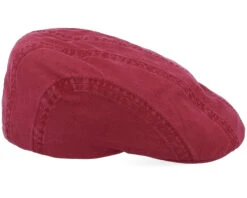 Ivy Cap Delave Maroon Flat Cap - Stetson -Stetson 4043898881180 3