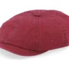 Hatteras Delave Organic Cotton Red Flat Cap - Stetson