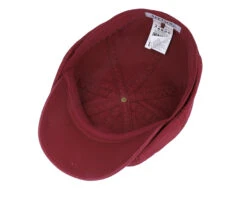 Hatteras Delave Organic Cotton Red Flat Cap - Stetson -Stetson 4043898881265 4