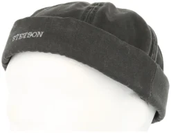 Docker Co/Pe Black Short Beanie - Stetson -Stetson 4043898881692 3 scaled