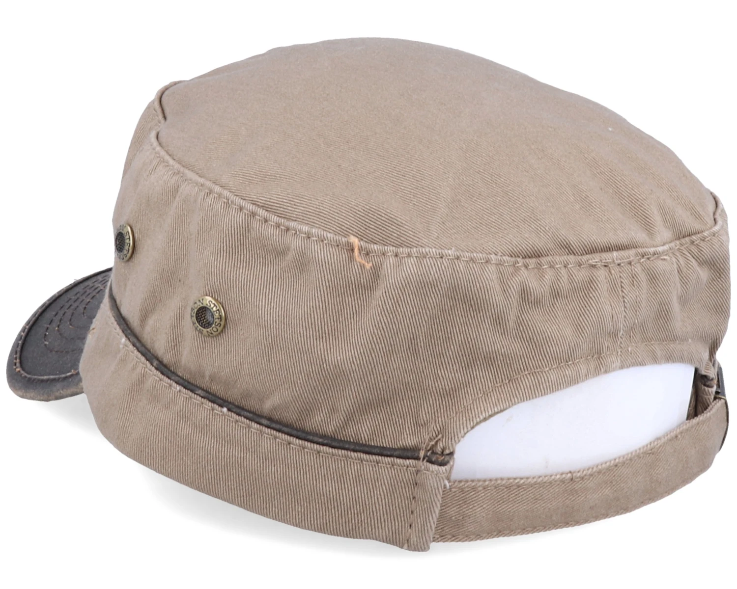 Cap Cotton Khaki/Brown Army - Stetson 2 Cap Cotton Khaki/Brown Army - Stetson - Image 2