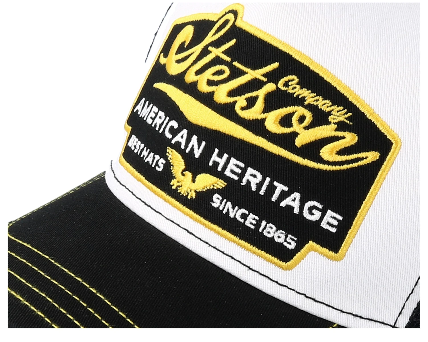 American Heritage White/Black Trucker - Stetson 5 American Heritage White/Black Trucker - Stetson - Image 5