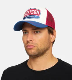 Gasoline White/Red/Royal Trucker - Stetson -Stetson 4043898886703 Sven20 MALE 1 20210921 scaled