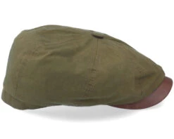 Hatteras Waxed Cotton Green Flat Cap - Stetson 7 Hatteras Waxed Cotton Green Flat Cap - Stetson -Stetson 4043898890069 3