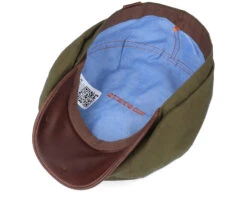 Hatteras Waxed Cotton Green Flat Cap - Stetson 8 Hatteras Waxed Cotton Green Flat Cap - Stetson -Stetson 4043898890069 4