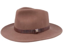 Outdoor Western Woolfelt 67 Brown Fedora - Stetson
