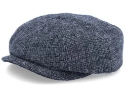 Hatteras Wool Heather Black Flat Cap - Stetson