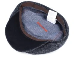 Hatteras Wool Heather Black Flat Cap - Stetson -Stetson 4043898899031 4