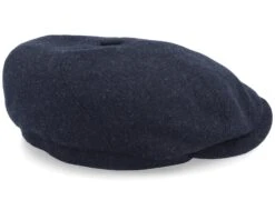 6-Panel Cap Virgin Wool/Cashmere Heather Black Flat Cap - Stetson -Stetson 4043898899611 3