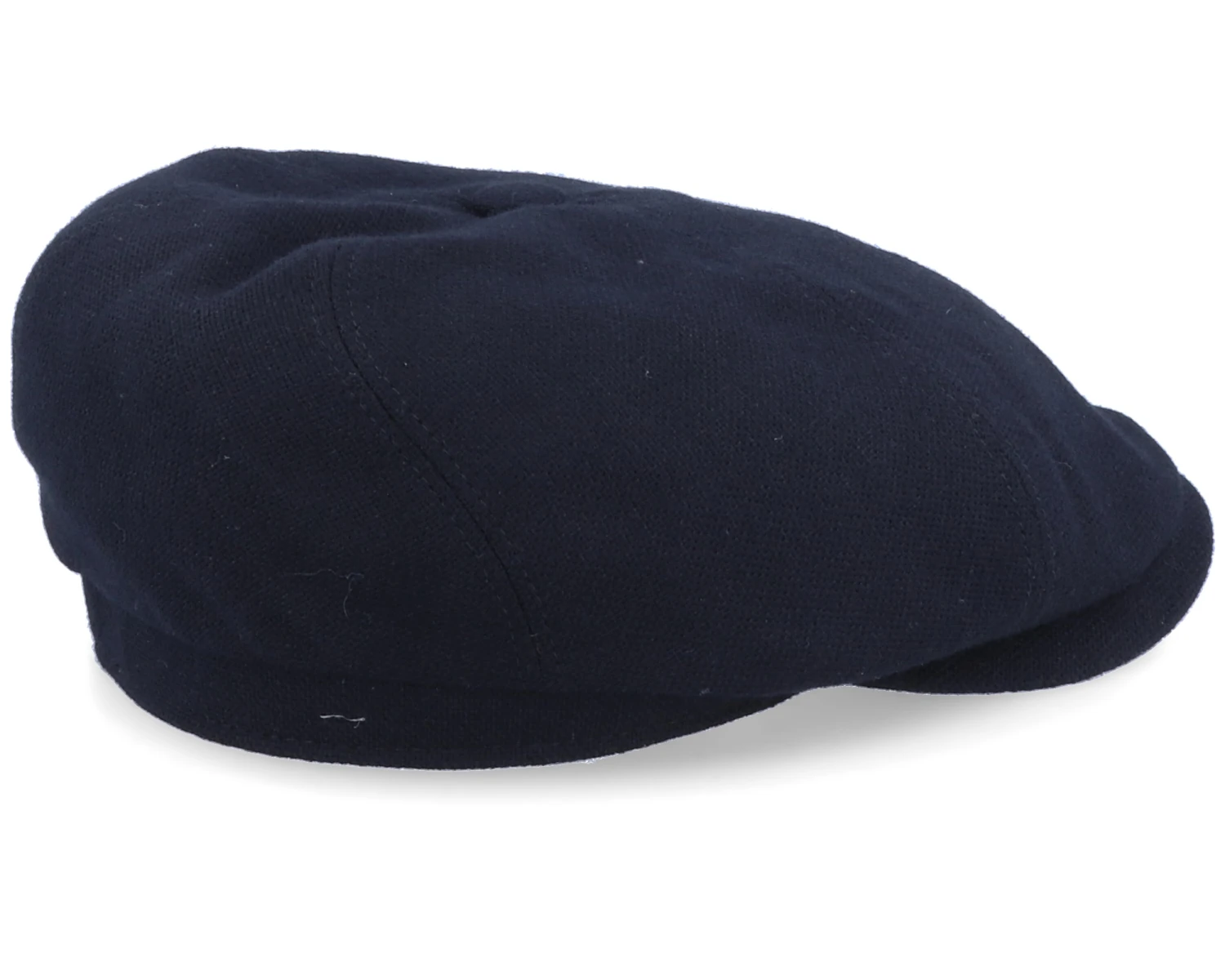 6-Panel Cap Virgin Wool/Cashmere Black Flat Cap - Stetson 3 6-Panel Cap Virgin Wool/Cashmere Black Flat Cap - Stetson - Image 3