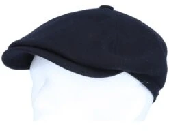 6-Panel Cap Virgin Wool/Cashmere Black Flat Cap - Stetson 9 6-Panel Cap Virgin Wool/Cashmere Black Flat Cap - Stetson -Stetson 4043898899765 5