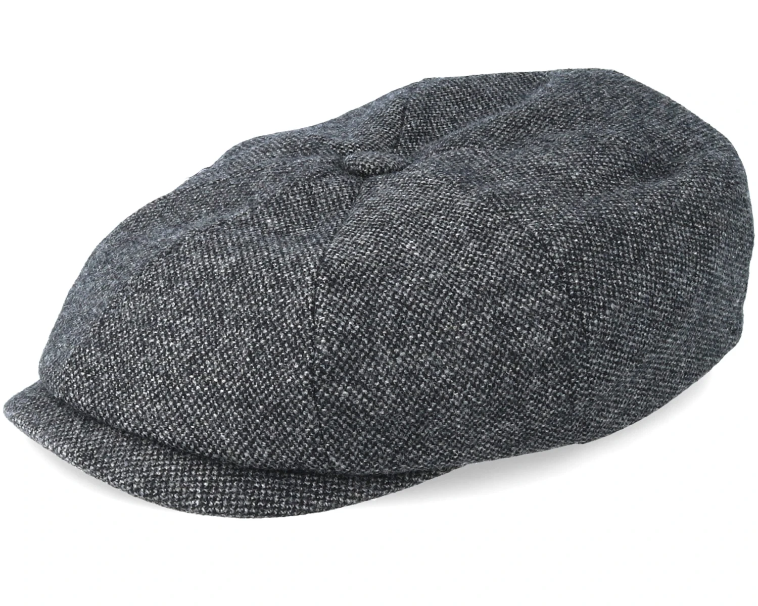 Hatteras Wool Dark Grey Flat Cap - Stetson 1 Hatteras Wool Dark Grey Flat Cap - Stetson