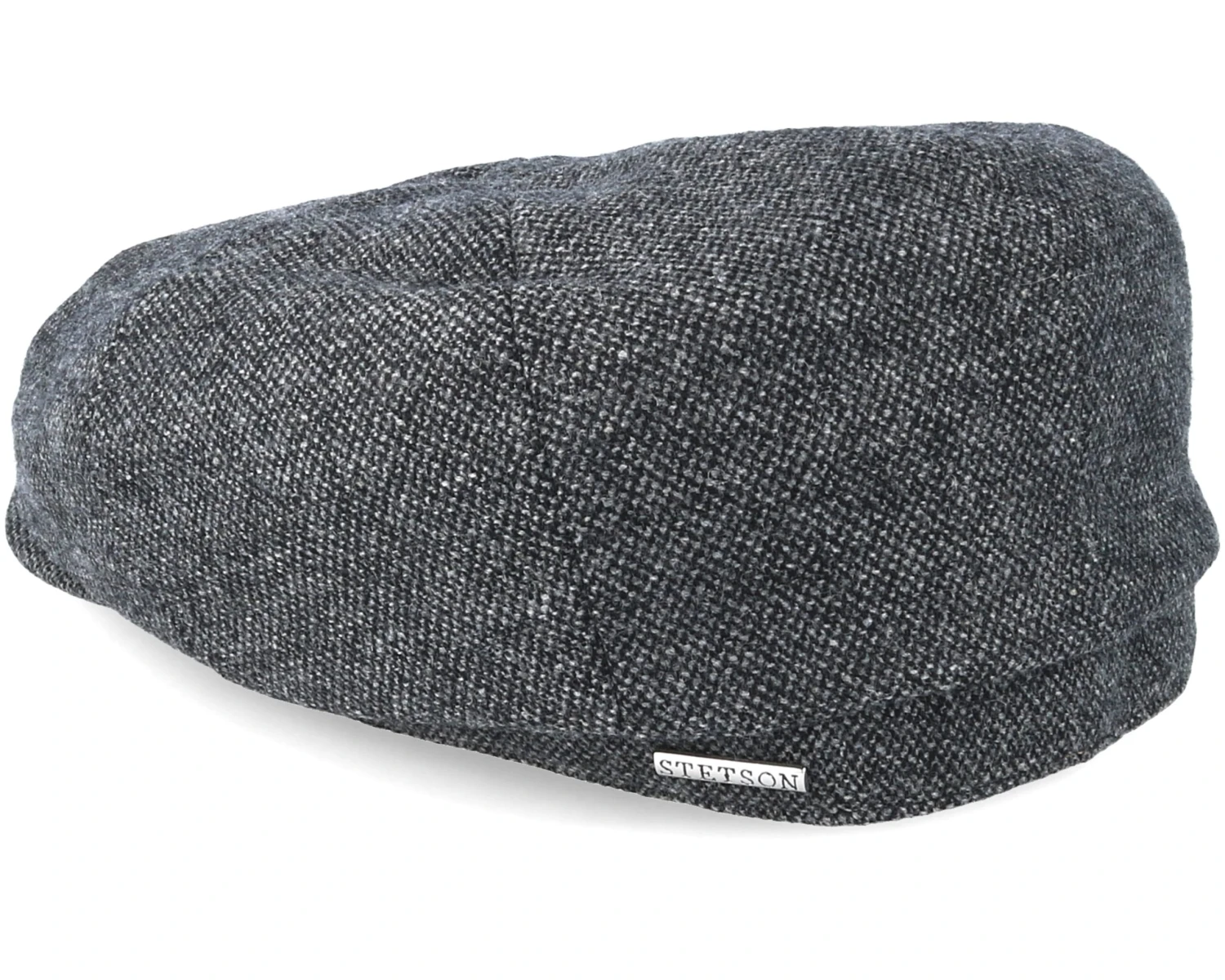 Hatteras Wool Dark Grey Flat Cap - Stetson 2 Hatteras Wool Dark Grey Flat Cap - Stetson - Image 2