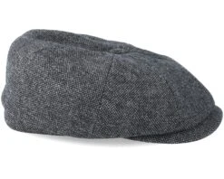 Hatteras Wool Dark Grey Flat Cap - Stetson 6 Hatteras Wool Dark Grey Flat Cap - Stetson -Stetson 4043898903615 3