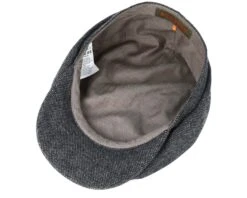Hatteras Wool Dark Grey Flat Cap - Stetson 7 Hatteras Wool Dark Grey Flat Cap - Stetson -Stetson 4043898903615 4
