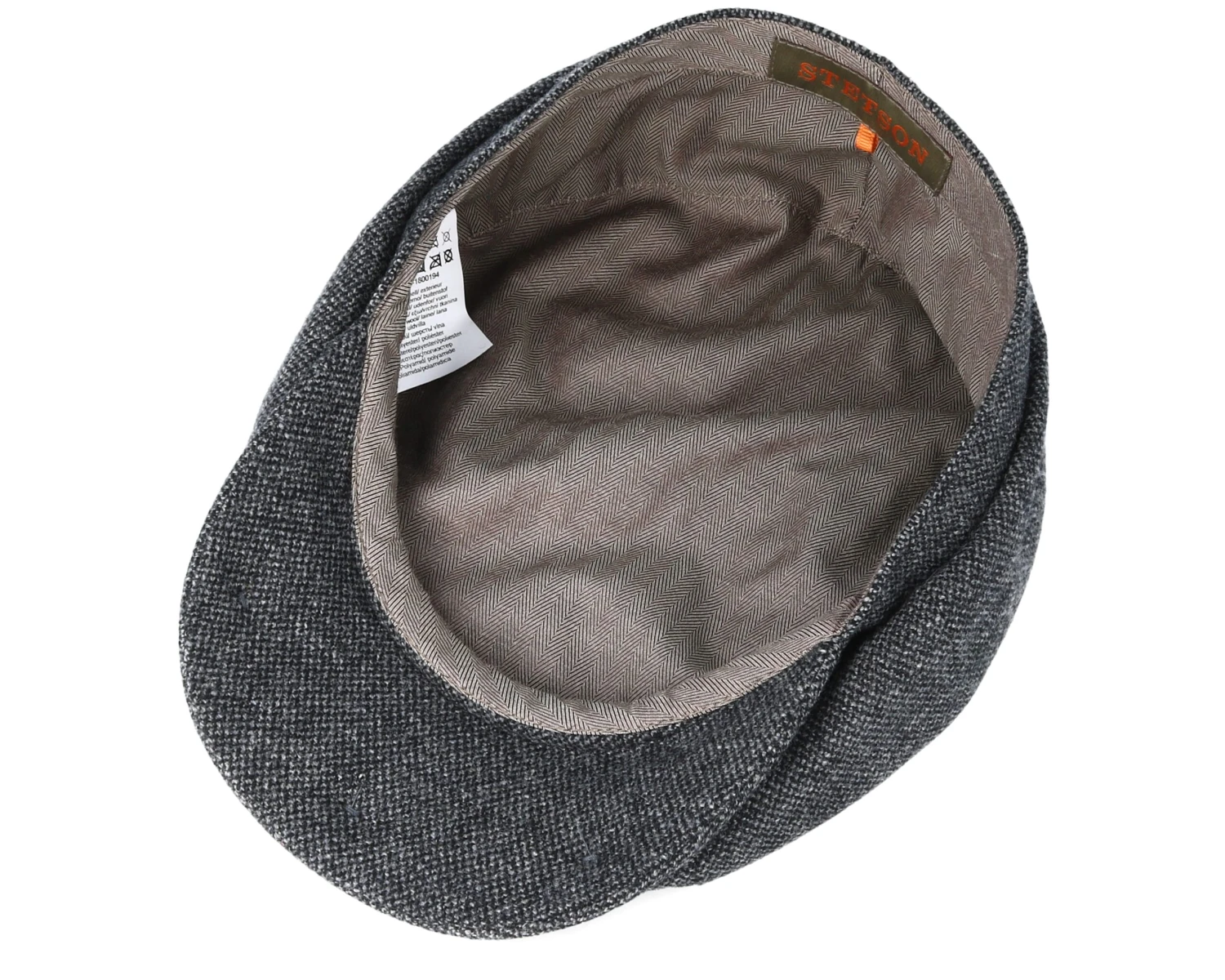 Hatteras Wool Dark Grey Flat Cap - Stetson 4 Hatteras Wool Dark Grey Flat Cap - Stetson - Image 4