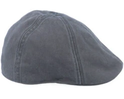 Texas Cotton Vintage Black Flat Cap - Stetson -Stetson 4043898929653 3