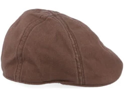 Texas Cotton Brown Flat Cap - Stetson -Stetson 4043898929837 3
