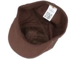Texas Cotton Brown Flat Cap - Stetson -Stetson 4043898929837 4