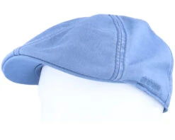 Texas Cotton Blue Flat Cap - Stetson -Stetson 4043898929868 5