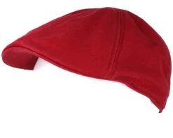 Texas Cotton Red Flat Cap - Stetson -Stetson 4043898929967 5