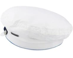 Riders Cap Dyed Cotton White Flat Cap - Stetson -Stetson 4043898936712 2