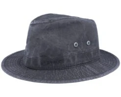 Tller Delave Organic Cotton Black Fedora - Stetson