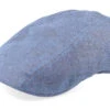Ivy Linen Blue Flat Cap - Stetson