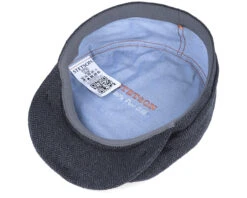 Driver Cap Silk Black Flat Cap - Stetson -Stetson 4043898945271 4