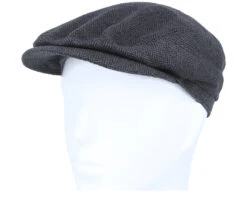 Driver Cap Silk Black Flat Cap - Stetson -Stetson 4043898945271 5