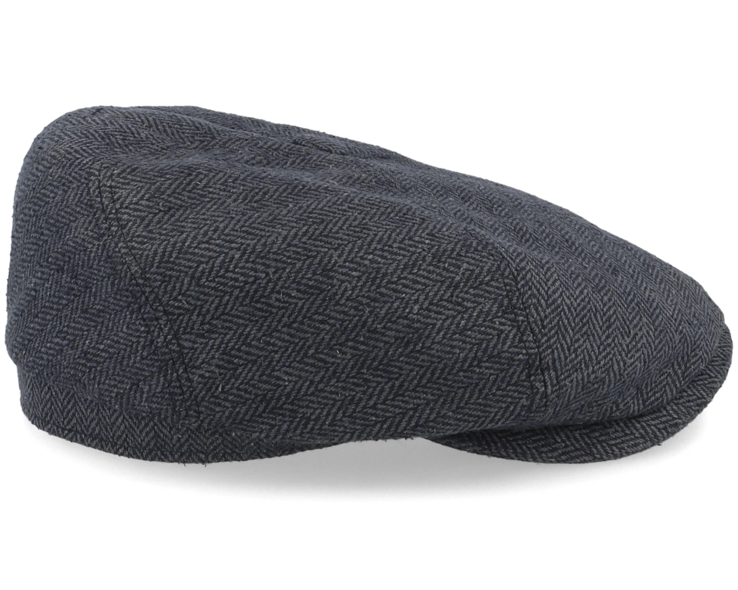 6-Panel Cap Silk Charcoal/Black Flat Cap - Stetson 3 6-Panel Cap Silk Charcoal/Black Flat Cap - Stetson - Image 3