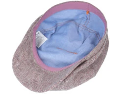 Hatteras Virgin Wool/Linen Purple Flat Cap - Stetson -Stetson 4043898946223 4