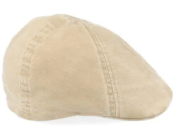 Texas Organic Cotton Khaki Flat Cap - Stetson -Stetson 4043898946711 3